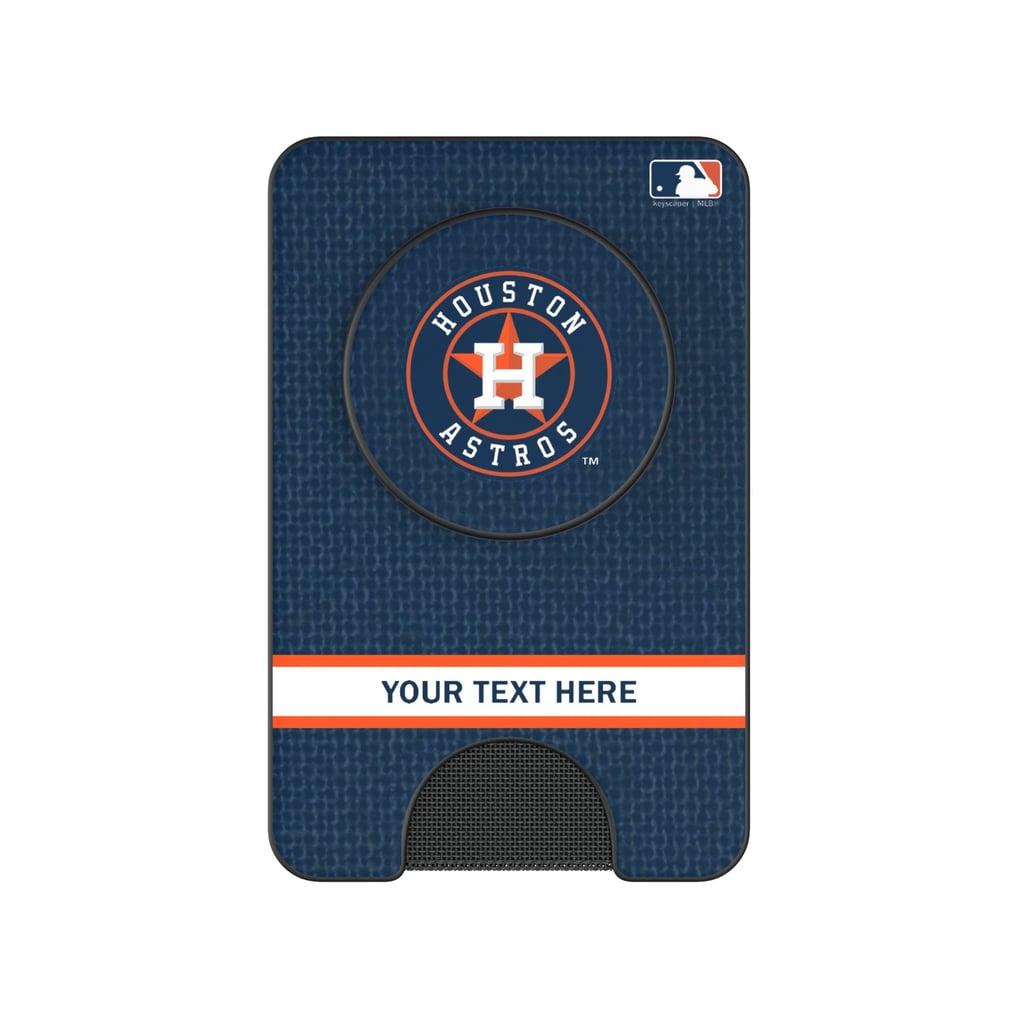 Houston Astros Keyscaper Personalized Solid PopSockets Magnetic Wallet