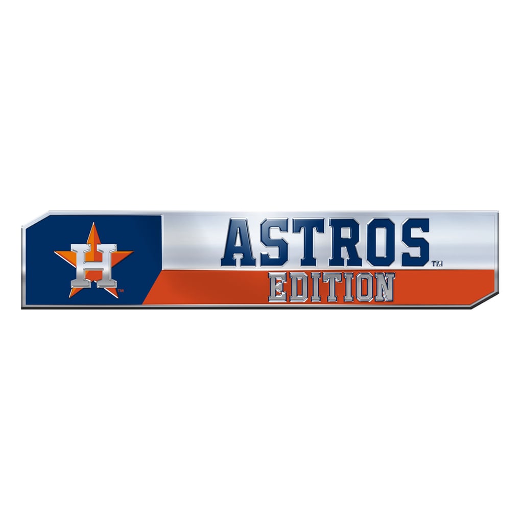  Houston Astros Logo Brands 2-Pack Embossed Truck Emblem Set