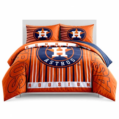 Houston Astros Logo Brands Momentum 5-Piece Full/Queen Bedding Set