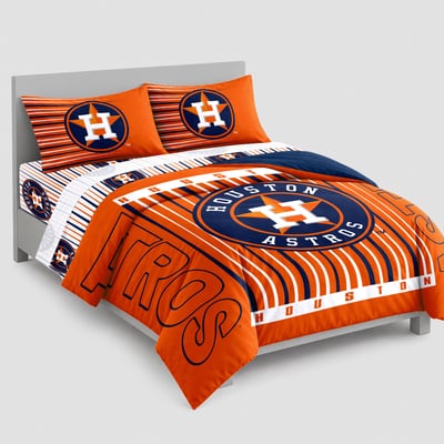 Logo Brands Houston Astros Momentum Bed In A Bag - Full