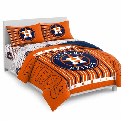 Logo Brands Houston Astros Momentum Bed In A Bag - Queen