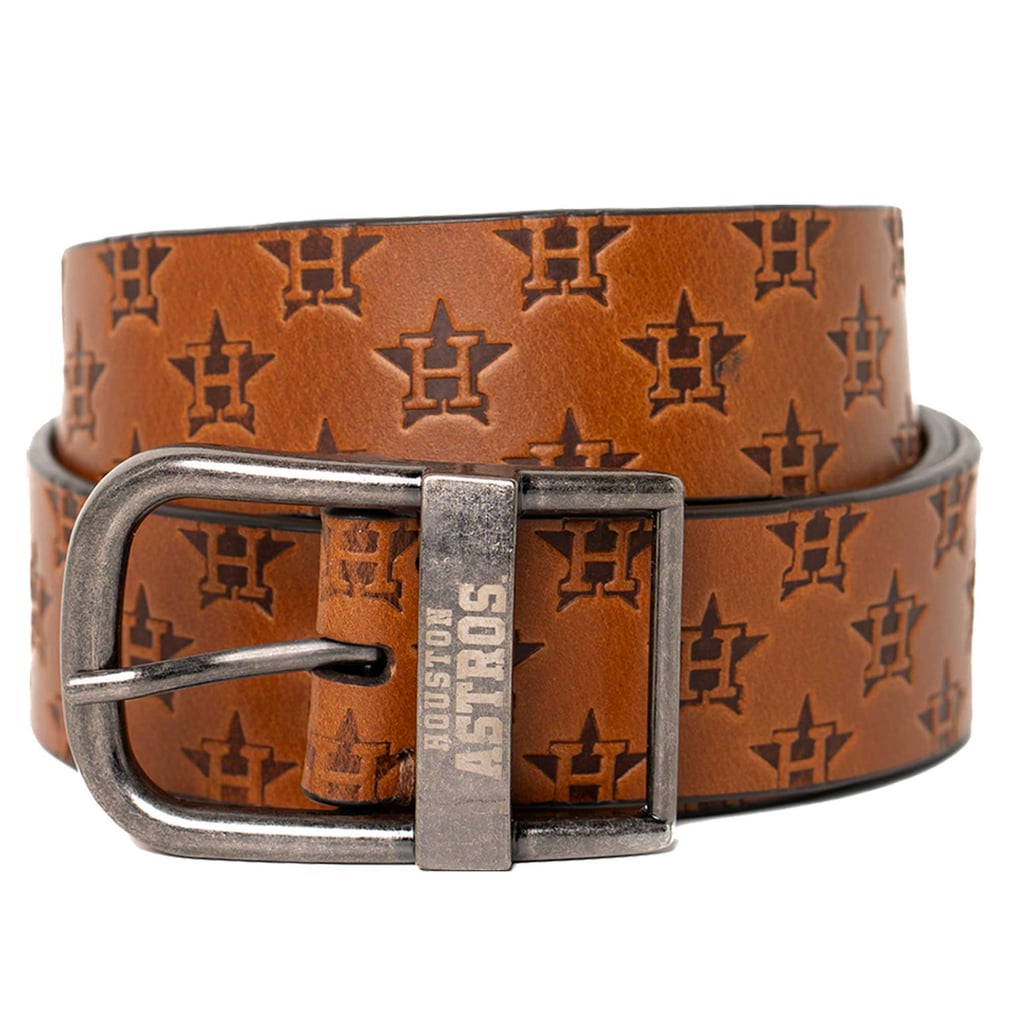 Houston Astros Lusso Saul Belt - Brown