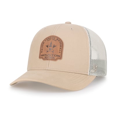  Houston Astros '47 Bonehide Trucker Snapback Hat - Khaki