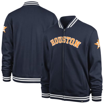 Houston Astros '47 Wax Pack Pro Camden Full-Zip Track Jacket - Navy