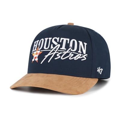 Houston Astros '47 Scribe Line Hitch Adjustable Hat - Navy/Light Brown
