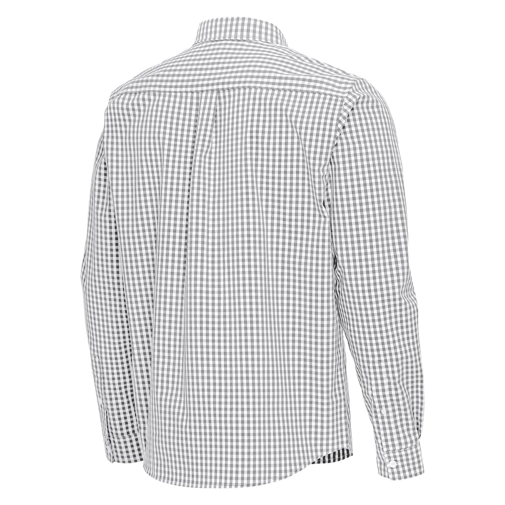 Houston Astros Antigua Ellis Woven Tri-Blend Button-Down Shirt - Gray