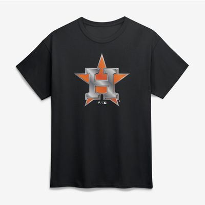 Houston Astros Big & Tall Forged Mascot T-Shirt - Black