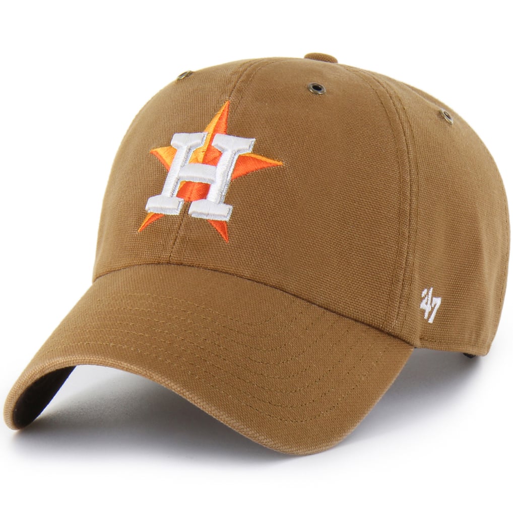  Houston Astros Carhartt x '47 Clean Up Adjustable Hat - Brown