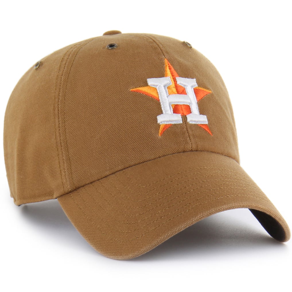  Houston Astros Carhartt x '47 Clean Up Adjustable Hat - Brown