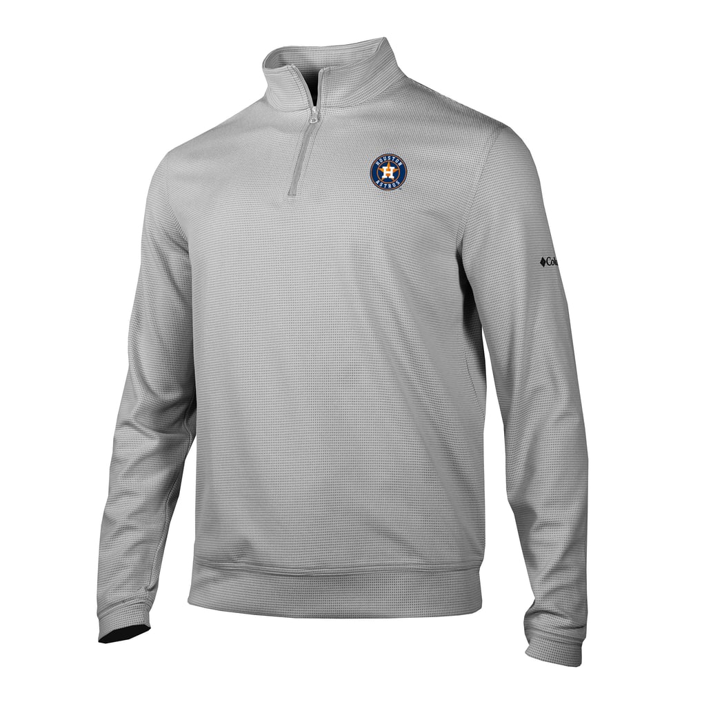 Houston Astros Columbia Grainline Quarter-Zip Pullover - Gray