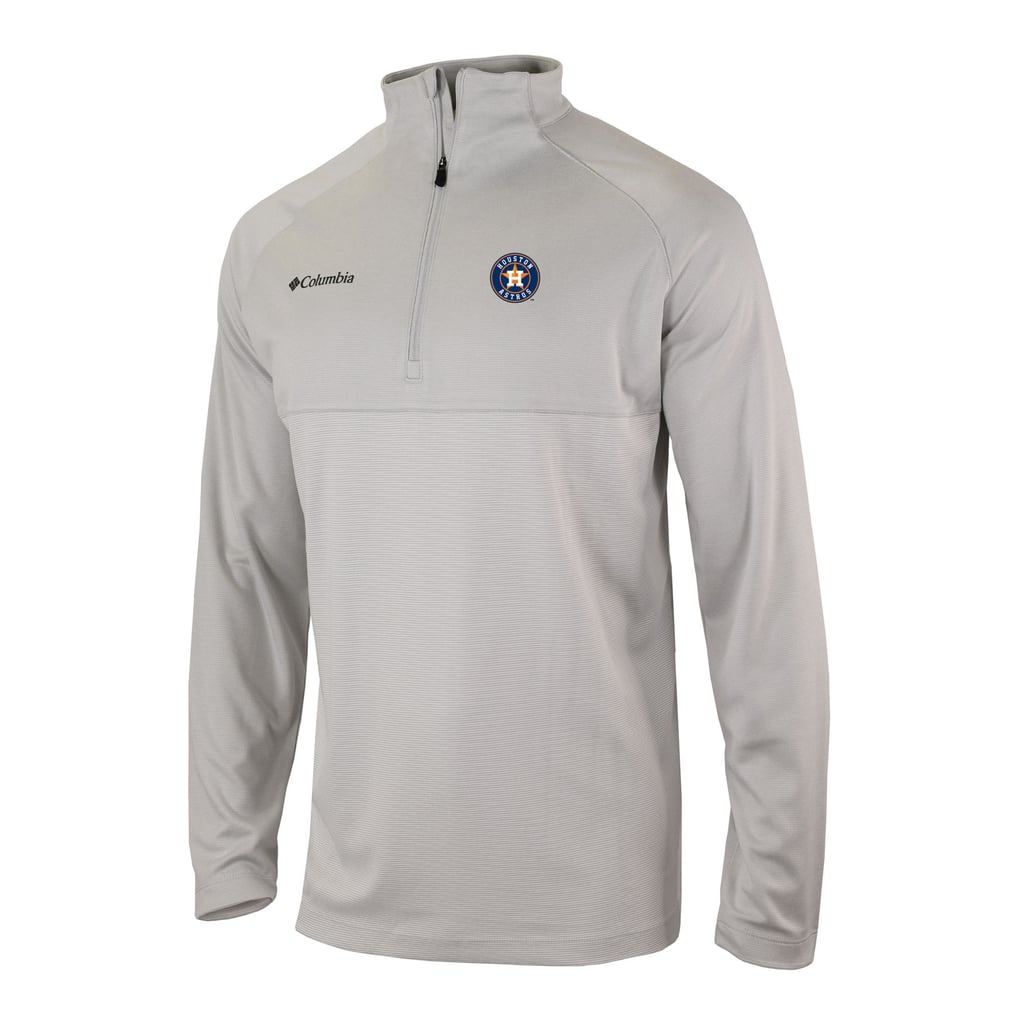  Houston Astros Columbia Omni-Wick Raglan Rockin' It Quarter-Zip Pullover - Gray