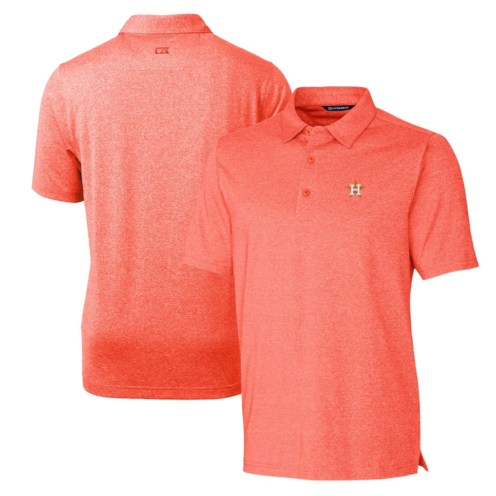 Houston Astros Cutter & Buck Forge Stretch Polo - Heathered Orange