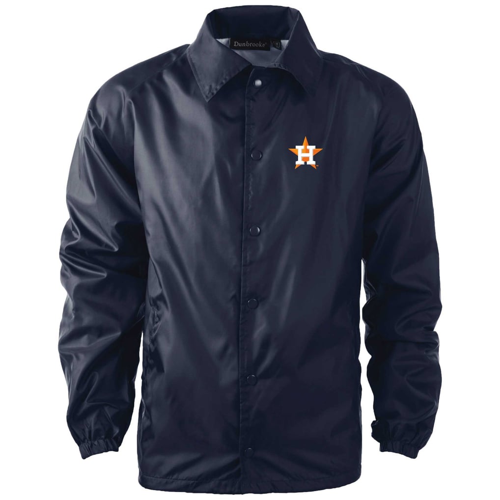  Houston Astros Dunbrooke Coach's Raglan Full-Snap Windbreaker Jacket - Navy