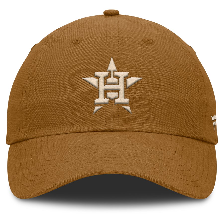 Houston Python Hat Men's Houston Astros Fanatics Brown Act Natural Chopper Adjustable Hat