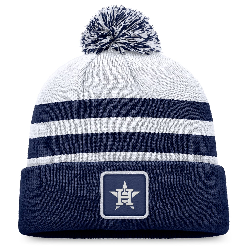 Houston Astros Fanatics Cuffed Knit Hat with Pom - Gray
