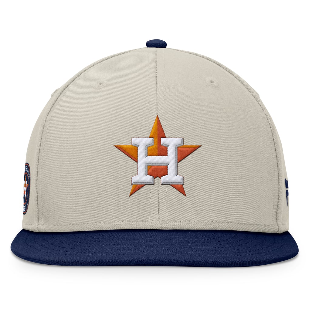 Houston Astros Fanatics Team Two-Tone Snapback Hat - Khaki/Navy