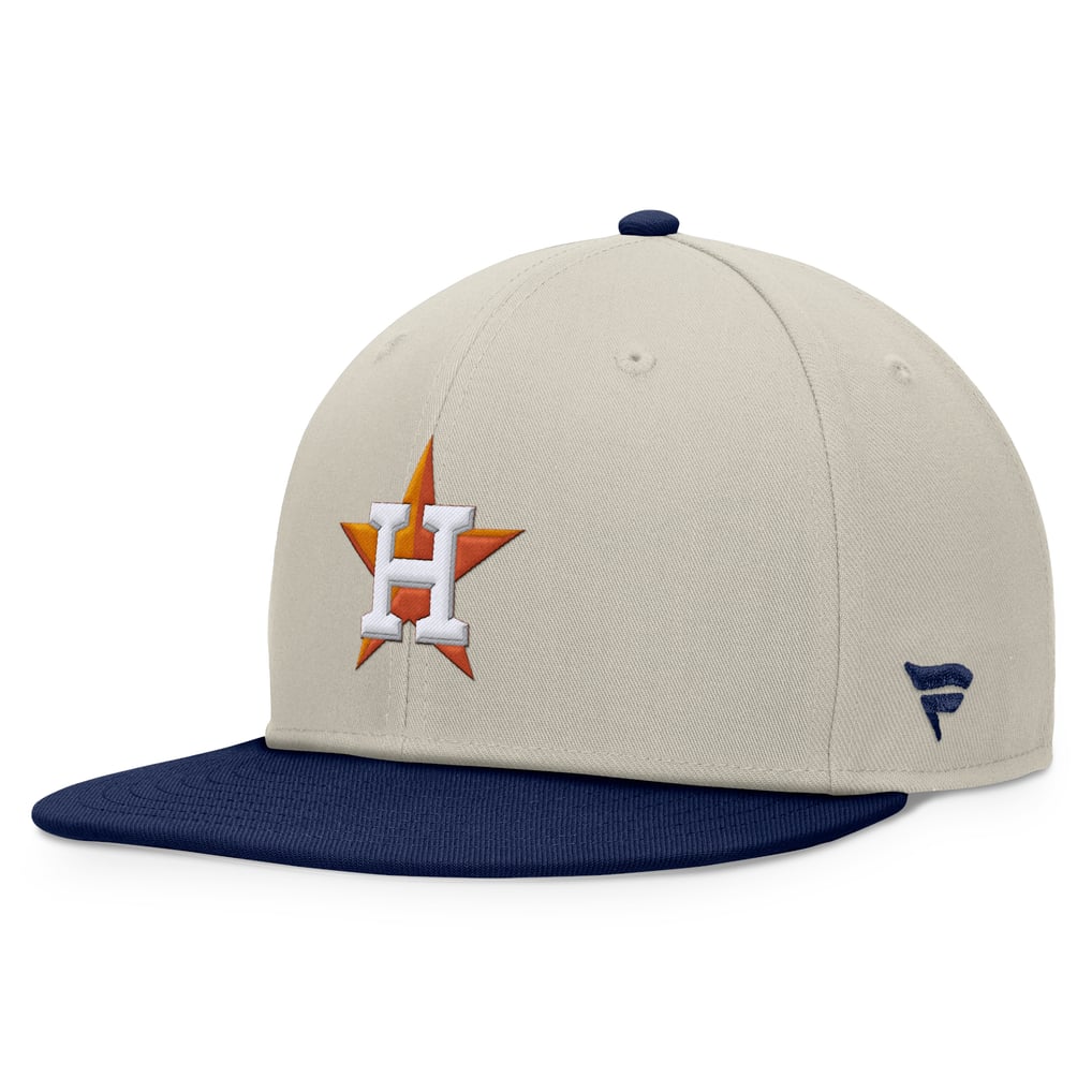 Houston Astros Fanatics Team Two-Tone Snapback Hat - Khaki/Navy