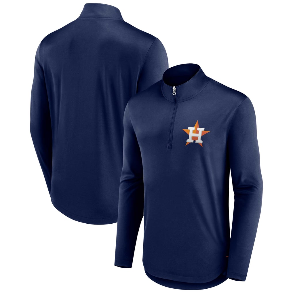 Houston Astros Fanatics Tough Minded Lightweight Quarter-Zip Pullover - Navy