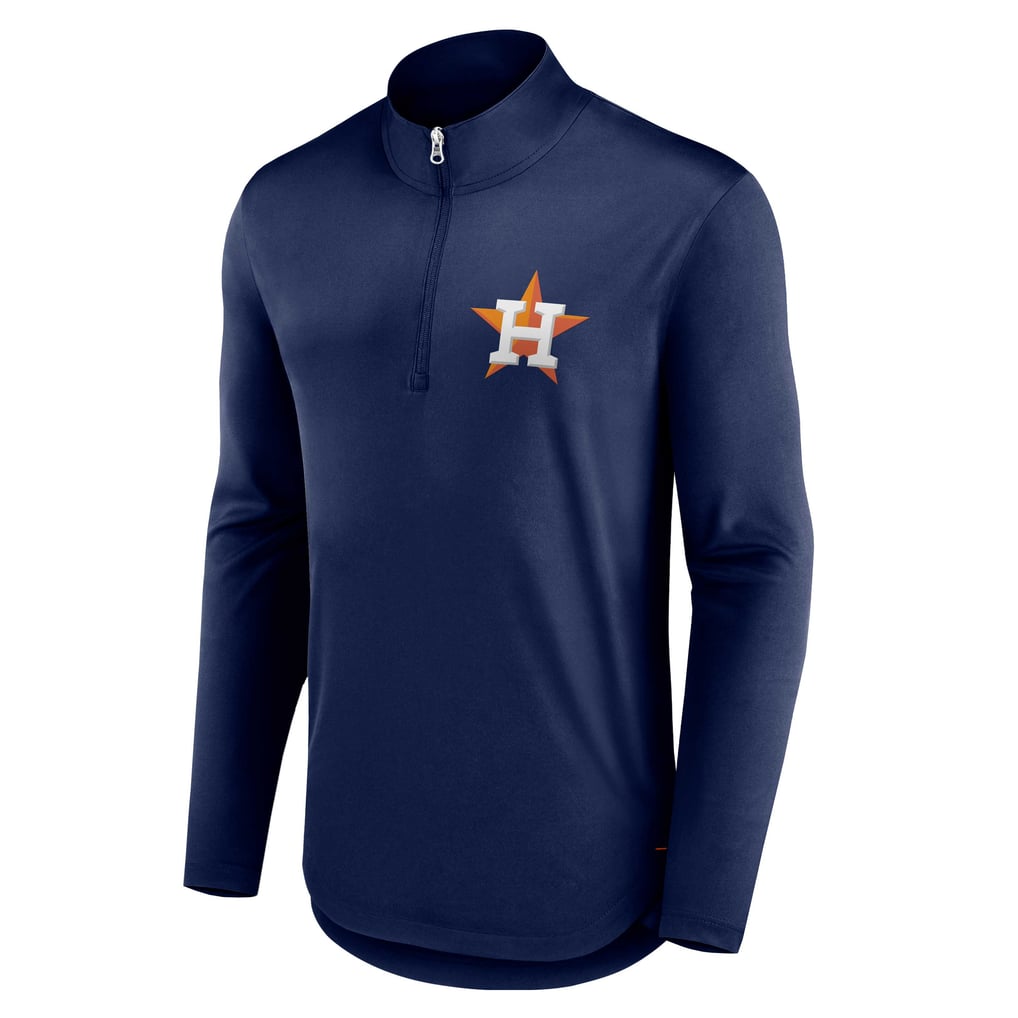 Houston Astros Fanatics Tough Minded Lightweight Quarter-Zip Pullover - Navy