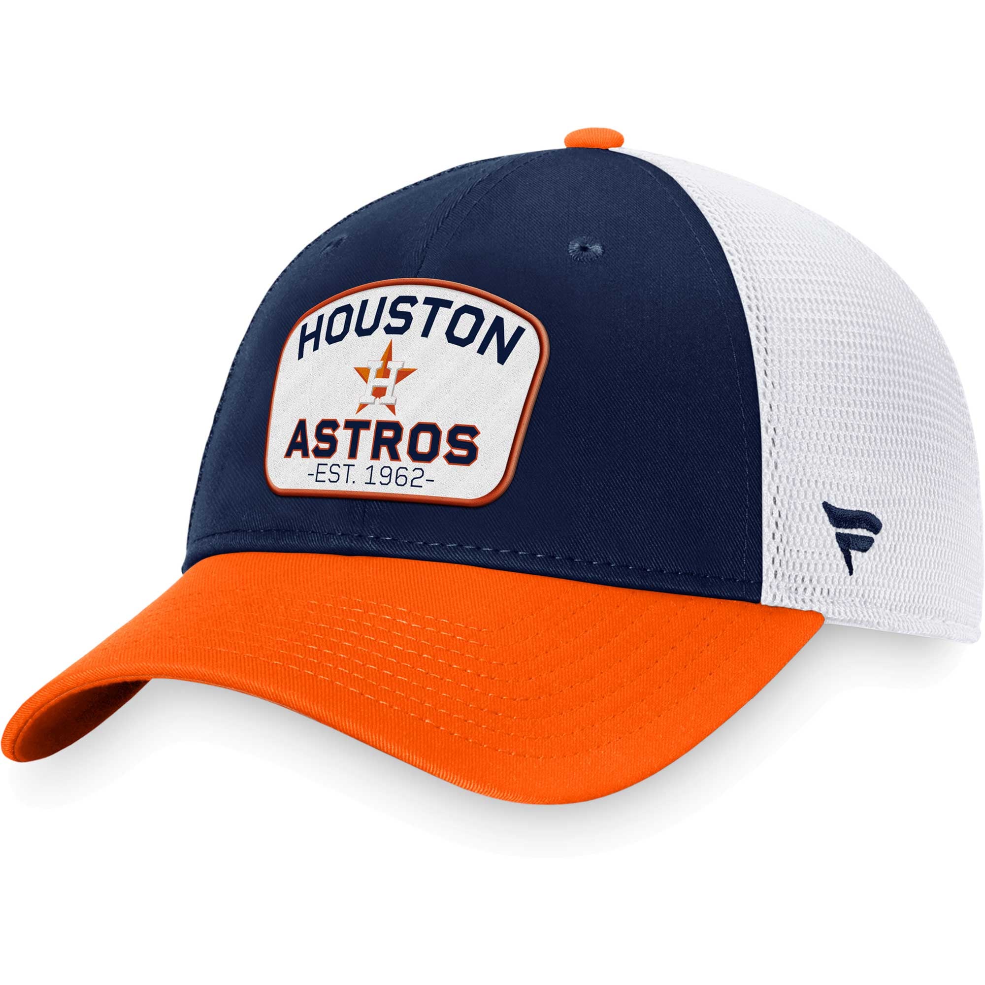 Houston Astros Fanatics Two-Tone Patch Trucker Adjustable 