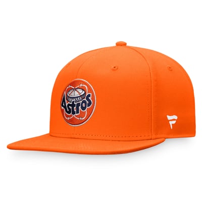 Houston Astros Fanatics Cooperstown Collection Core Snapback Hat - Orange