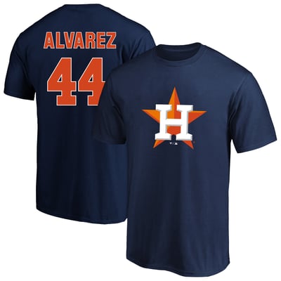 Yordan Alvarez Houston Astros Fanatics Big & Tall Name & Number T-Shirt - Navy