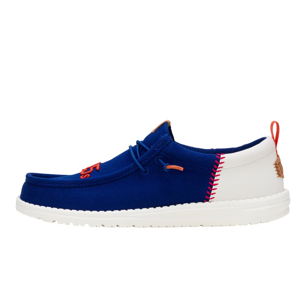 Hey Dude Navy Blue Slip-Ons with Red and White Accents MLB Chicago cubs MLB Chicago Cubs Custom Name Hey Dude Shoes - Torunstyle main image 2