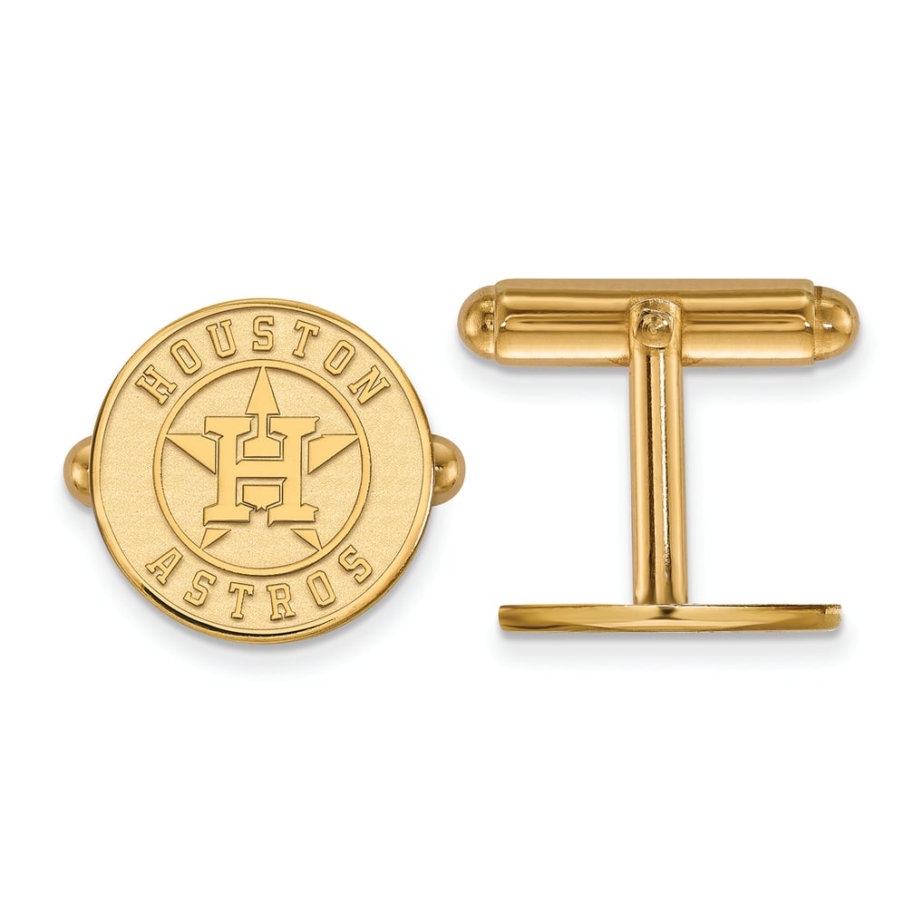 Houston Astros 14k Yellow Gold Cuff Link