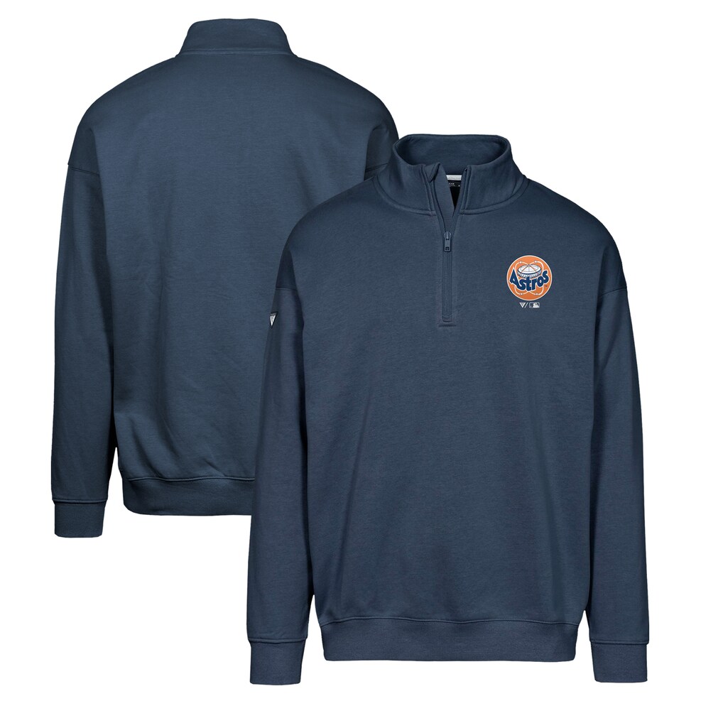 Houston Astros Levelwear Murray Core Logo Quarter-Zip Pullover Top - Navy