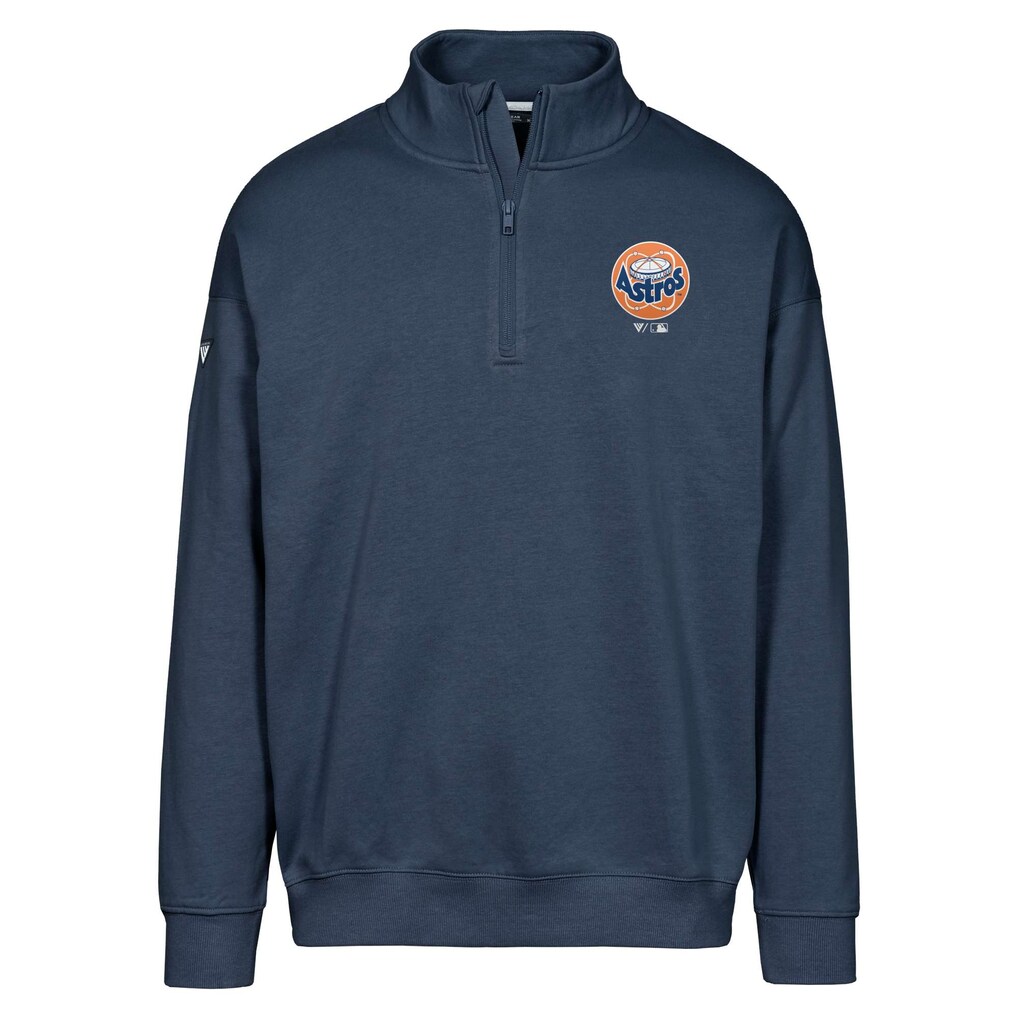 Houston Astros Levelwear Murray Core Logo Quarter-Zip Pullover Top - Navy