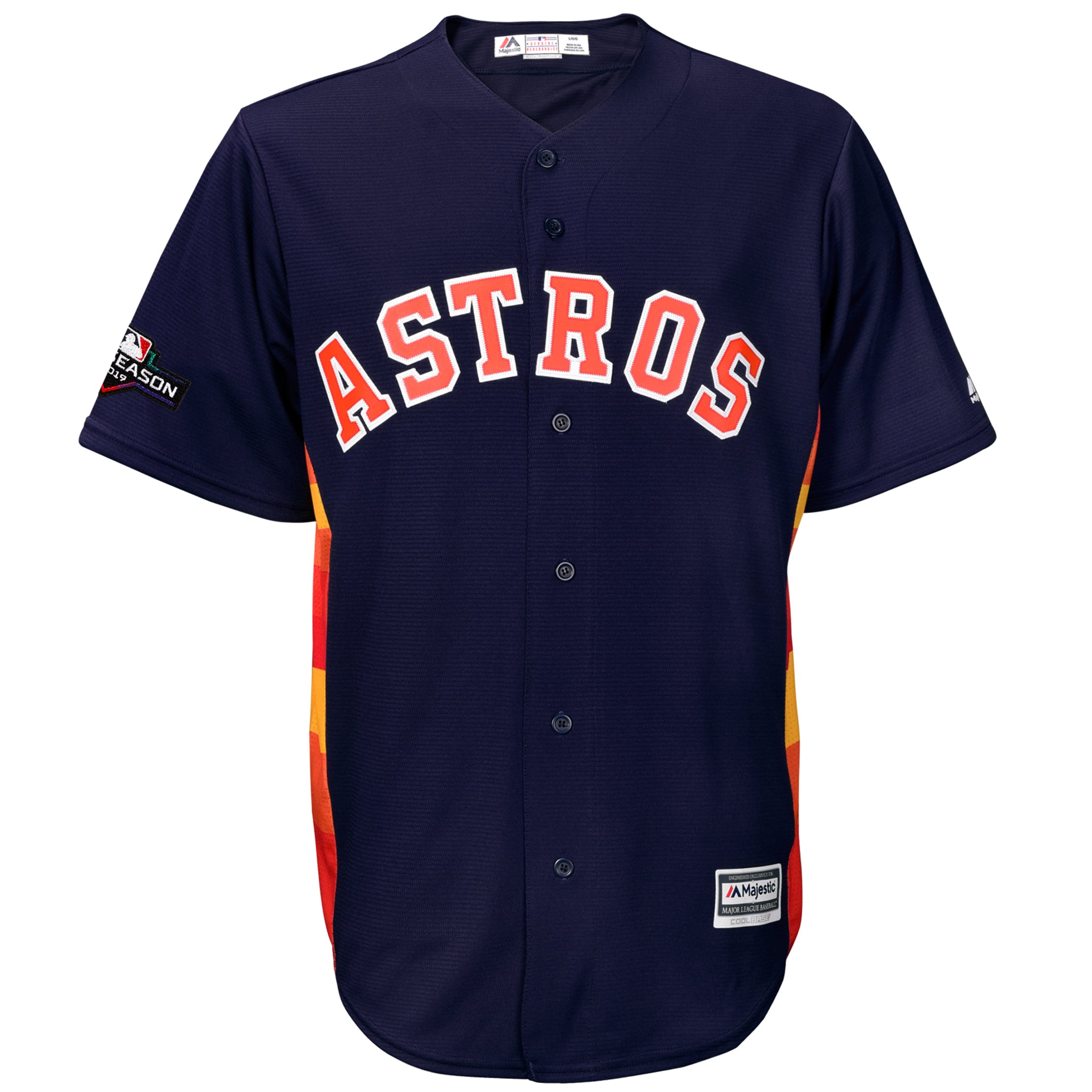 Men's Houston Astros Carlos Correa Majestic Navy 2019 Postseason