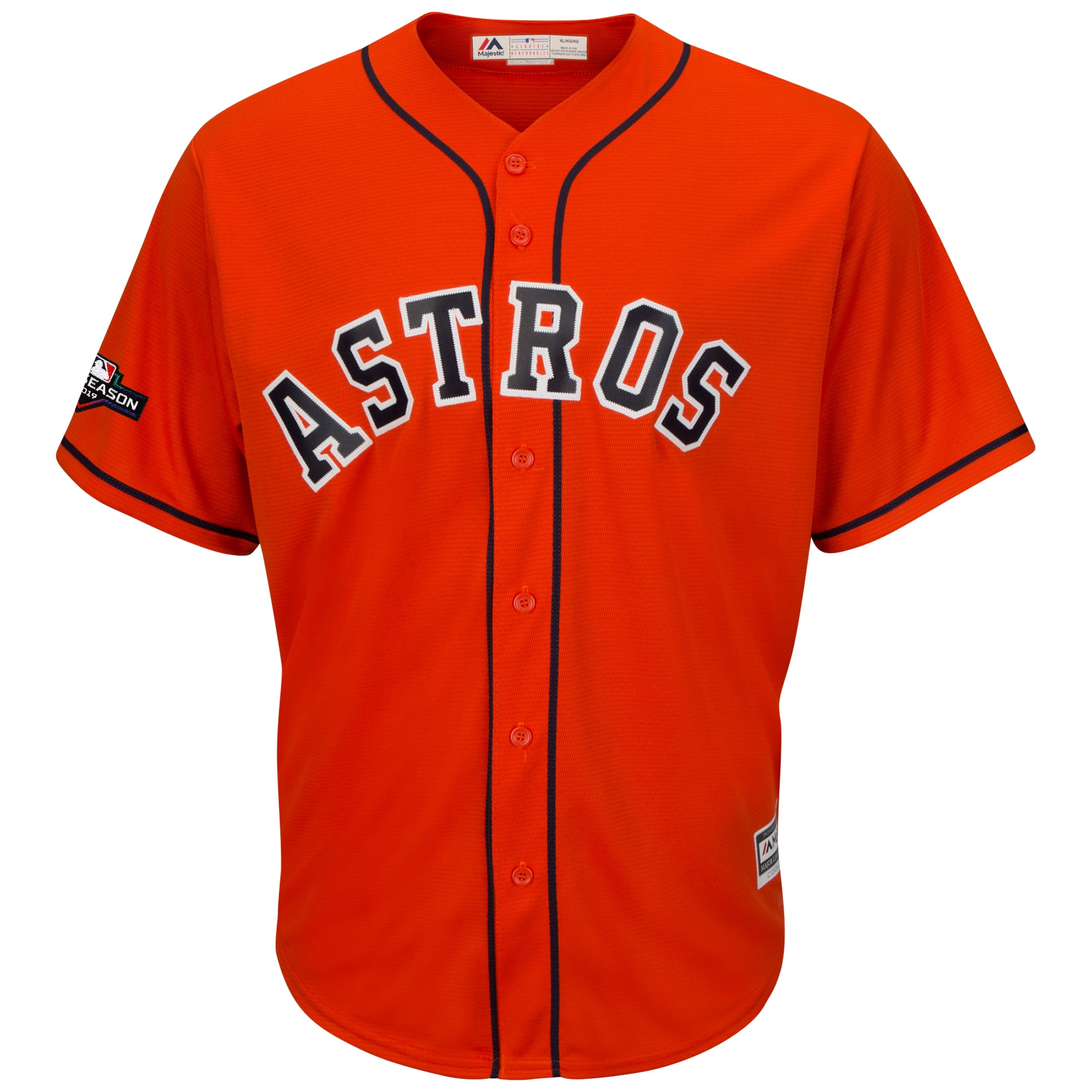 Men's Houston Astros Jose Altuve Majestic Orange 2019 Postseason