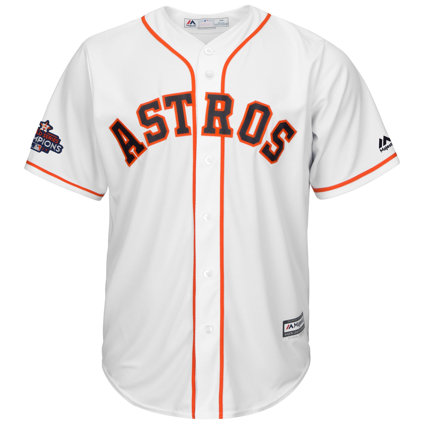 Men's Houston Astros Jose Altuve Majestic White 2017 World Series