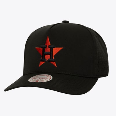  Houston Astros Mitchell & Ness Perfect Pop Pro Snapback Hat - Black