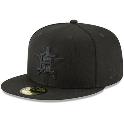Houston Astros New Era Primary Logo Basic 59FIFTY Fitted Hat - Black