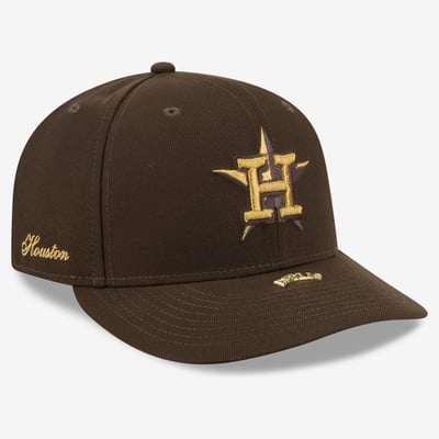 Houston Astros New Era Visor Pin A-Frame 59FIFTY Fitted Hat - Brown