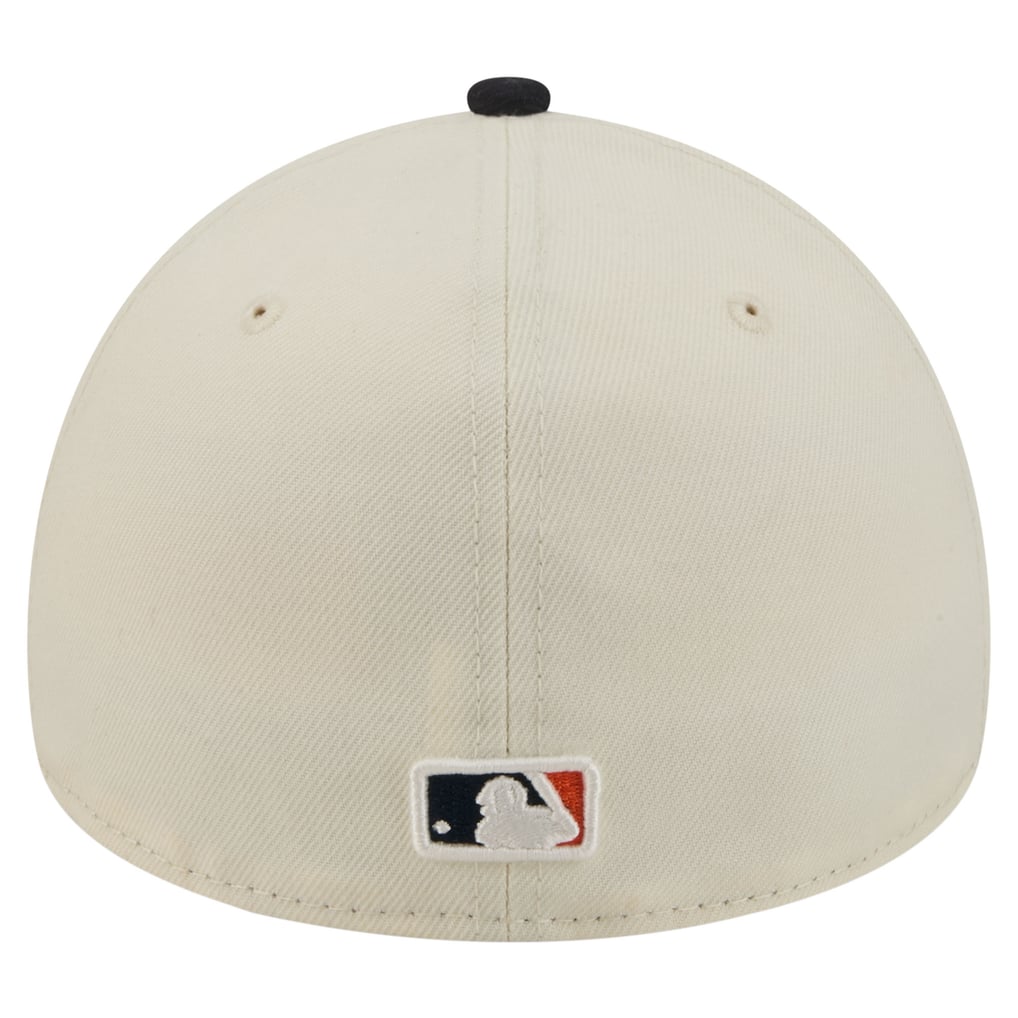  Houston Astros New Era Chrome A-Frame 59FORTY Fitted Hat - Cream