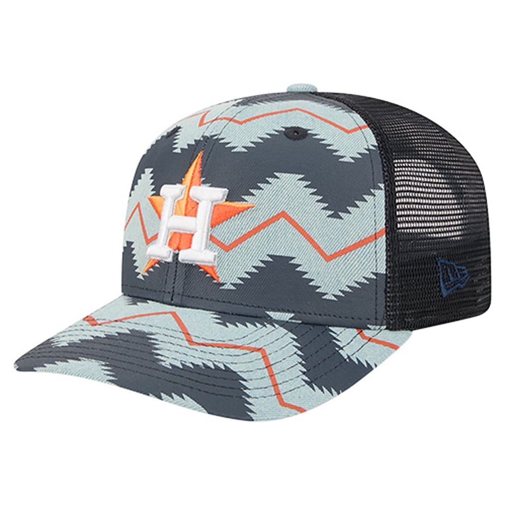 Houston Astros New Era Aztec Denim 9SEVENTY Adjustable Hat - Denim/Navy