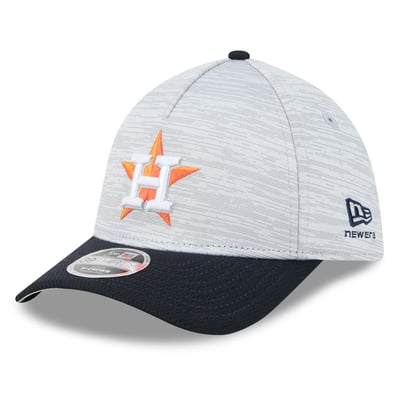  Houston Astros New Era Men's Tech 39THIRTY A-Frame Flex Hat - Gray/Navy