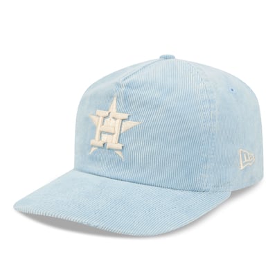 Houston Astros New Era Corduroy 19TWENTY Adjustable Hat - Light Blue