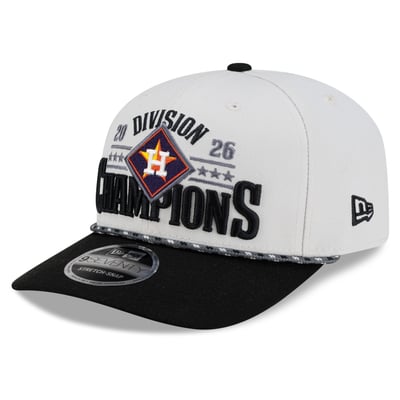 Houston Astros New Era 2026 AL West Division Champions Locker Room 9SEVENTY Adjustable Hat - Natural/Black