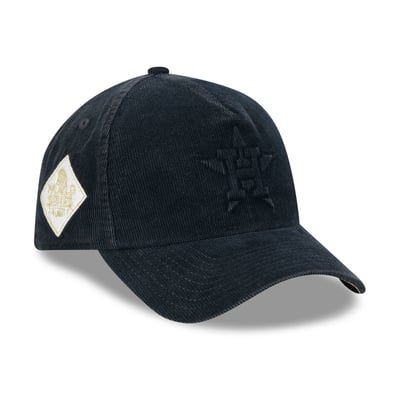 Houston Astros New Era 2017 World Series Side Patch Tonal Corduroy 9FORTY A-Frame Adjustable Hat - Navy