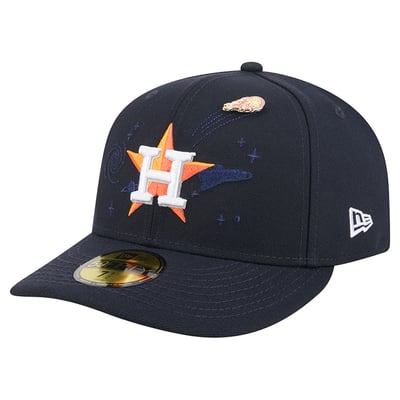Houston Astros New Era City Icon Pin 59FIFTY Fitted Hat - Navy