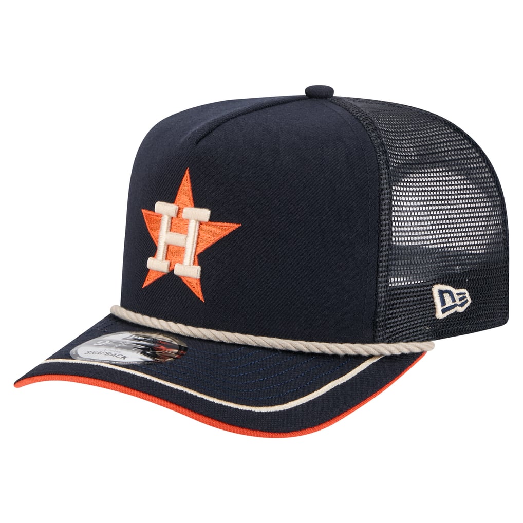 Men's Houston Astros New Era Navy Vintage Rope Trucker A-Frame 9FIFTY ...