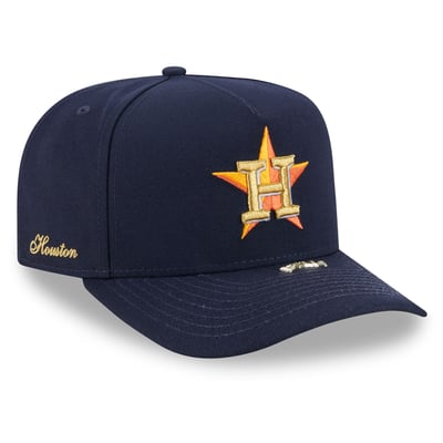 Houston Astros New Era Visor Pin 9FIFTY A-Frame Snapback Hat - Navy