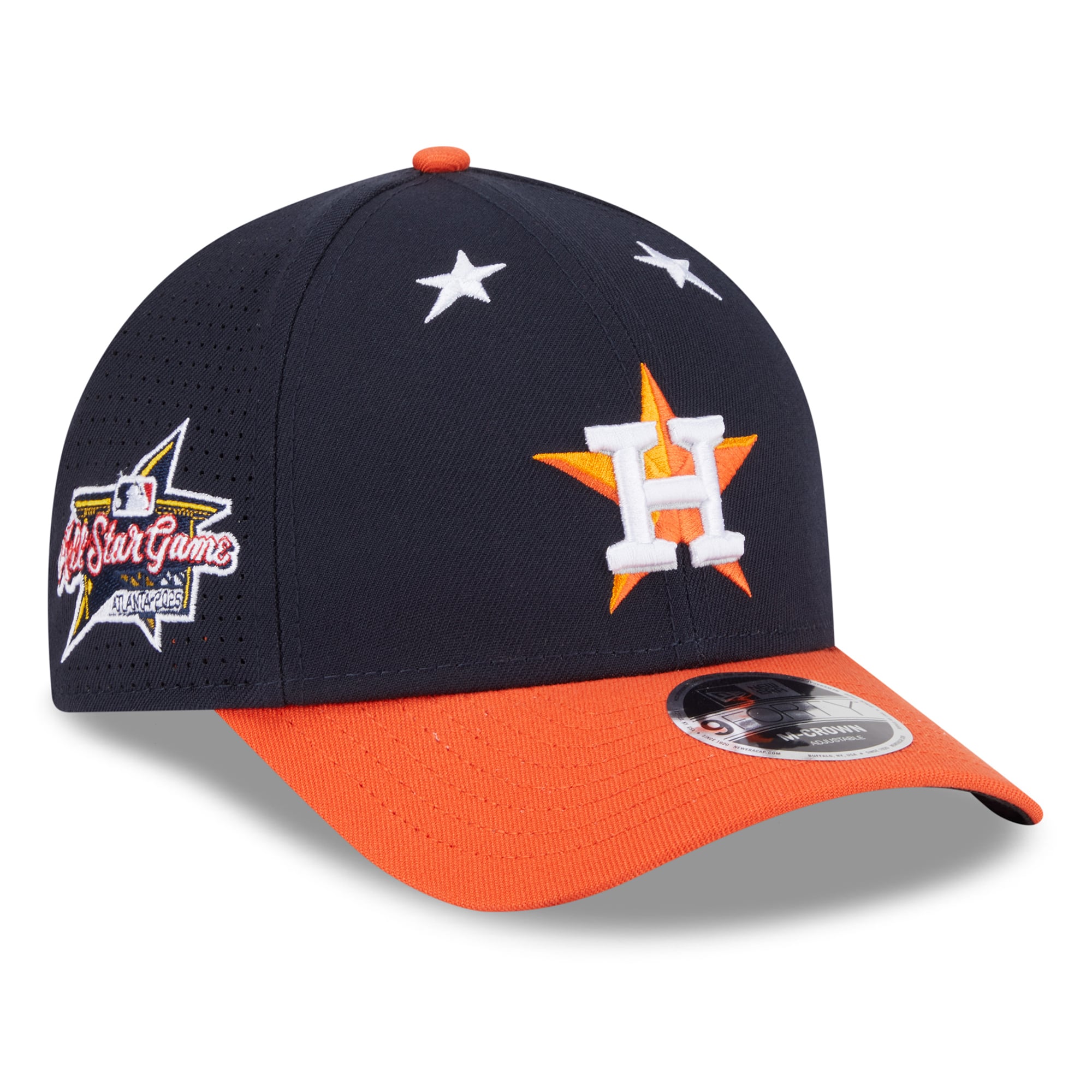 Fanatics Houston Astros Navy and Orange Cowboy Hat Houston Astros Fanatics Two-Tone Patch Trucker Adjustable  main image 3