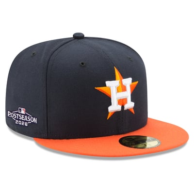 Houston Astros New Era 2026 MLB Postseason Side Patch 59FIFTY Fitted Hat - Navy/Orange