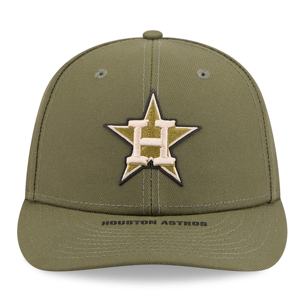  Houston Astros New Era 2026 Armed Forces Day Low Profile 59FIFTY Fitted Hat - Olive