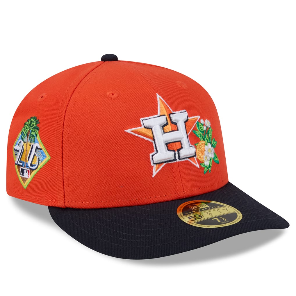  Houston Astros New Era 2026 Spring Training Low Profile 59FIFTY Fitted Hat - Orange/Navy
