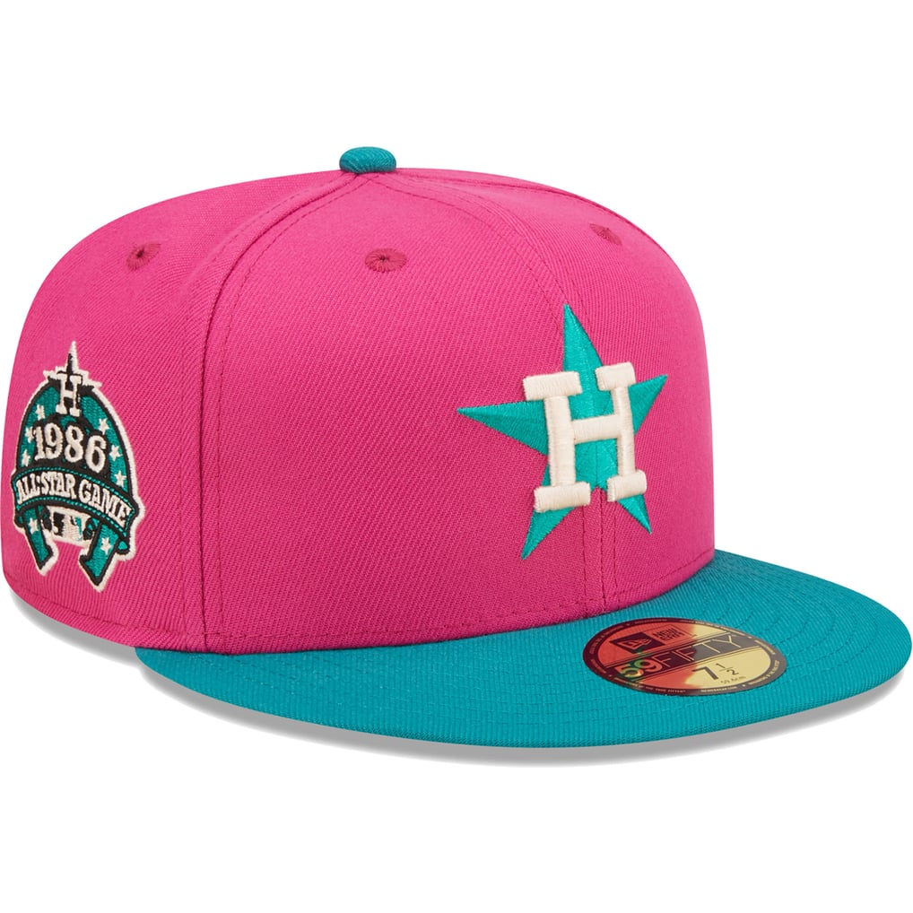 Houston Astros Mango Magenta baseball cap Astros (Magenta/chrome/black) – BeisbolMXShop main image 3